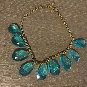 Kate Spade teal statement necklace